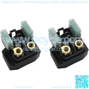 4SV-81940-12-00 Starter Solenoid Relay Compatible With Yamaha ATV YFM 350 400 450 660 Raptor Grizzly Kodiak Wolverine Big Bear 2003 2004 2005 2006 2007 2008 (2PCS)