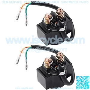 2 Packs 300EX Starter Solenoid Relay Replacement for TRX300EX TRX400EX Fourtrax Sportrax 35850-HM3-000