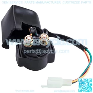 Starter Solenoid Relay For 4-Stroke GY6 50cc 125cc 150cc 200cc 250cc ATV Dirt Bikes Scooters Go Kart Dne BuggQuad 4 Wheelers Pocket Bike Moped Roketa SSR Sunl Coolster