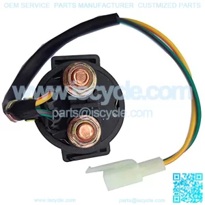 Motorcycle Parts Starter Solenoid Relay for 4-Stroke GY6 Engine 50cc 150cc 200cc 250cc ATV Dirt Bikes Scooters Go Kart Dne BuggQuad 4 Wheelers Pit Bike Moped Roketa SSR Tao tao Sunl Coolster