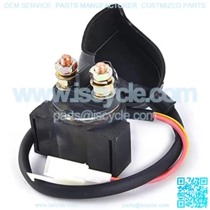 2 Pin Starter Solenoid Relay Compatible with 4 stroke GY6 Engine 50cc to 150cc all ATV Dirt Bike Pocket Bike Go Kart