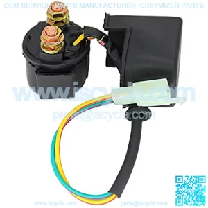 Motorcycle Starter Solenoid Relay Compatible with SSR Tao tao Sunl Kazuma Baja Roketa 4-Stroke GY6 Engine 50cc 70cc 125cc 150cc 200cc 250cc ATV Dirt Bikes Scooters Go Karts Moped