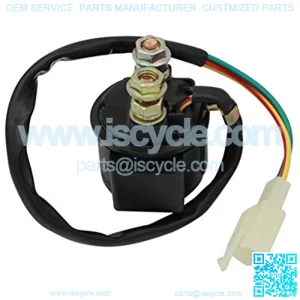 Motorcycle Parts Starter Solenoid Relay for 4-Stroke GY6 Engine 50cc 150cc 200cc 250cc ATV Dirt Bikes Scooters Go Kart Dne Buggys Quad 4 Wheelers Pit Bike Moped Roketa SSR Tao tao Sunl Coolster