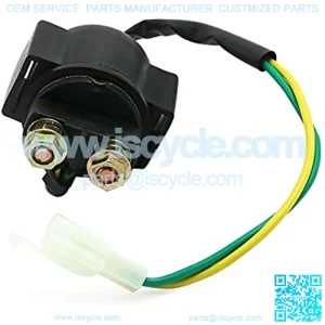 Starter Solenoid Relay For 4-Stroke GY6 Engine 50cc 70cc 90cc 110cc 125cc ATV Pit Dirt Bike Gokart TaoTao Coolster Roketa Sunl Buyang Kazuma Powersports Starters