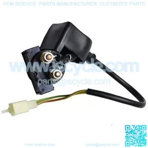 Portable Universal 2 Pins Starter Solenoid Electric Relay, Fits for 50cc 70cc 90cc 110cc 125cc Dirt Bike Pocket Bike Go Kart