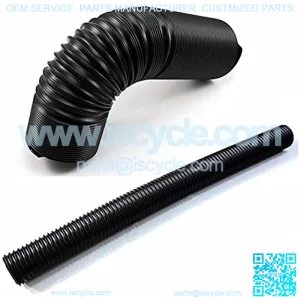 Universal Automotive Air Intake Pipe, ID 3 Inch (76mm) Modified Air Intake Flexible Expansion Ducting Hose, Extend to 1 Meter - no Clamps