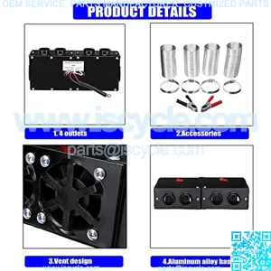 Car Defogger 12V 500W Car Heater 2 in 1 Portable Car Heaters and Cooling Fan with Purification for Winter (12V 500W - B)