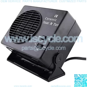 Electric Portable Heater Fan - Ceramic Heater for Car Heating, Windshield Defroster and Demister 25A 300W 12V