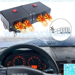 Car Heater - 12V 500W Car Heater Kit High Power Fast Heating Fan Defrost Defogger for Automobile Windscreen Winter