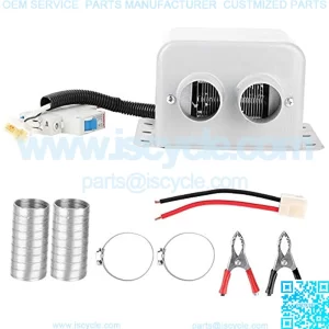 Car Electric Heater, 800W 2 Hole Car Electric Heater Winter Heating Warmer Window Defroster Demister Windshield Defogger(24)