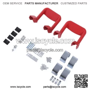 Pickup Aluminum Alloy Footboard 2 Pack #Red