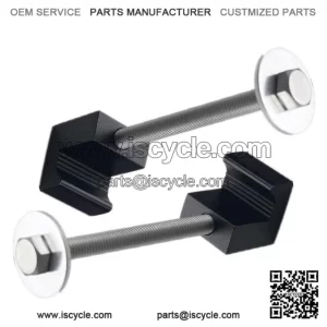J-type fixing clip 2 pieces # black