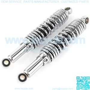 12.5" 320MM Motorcycle Rear Shock Absorbers Suspension Universal Fits Dirt bike Gokart ATV Quad, Chrome