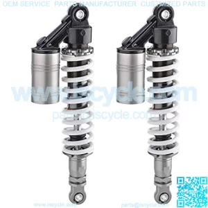 Motorcycle Air Shock Absorbers 2 pcs 13.7Inch 350mm Pair Rear Replacement Suspension Universal Compatible For