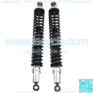 Motorcycle Shock Motorcycle Rear Shock 15.7"/400mm Universal Rear Suspension 1Pair Black