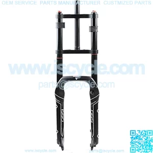 ZHTY Cycling Suspension Fork Snowmobile ATV Fat Tire Air Pressure Oil Spring Shock Absorber Double Shoulder Front Fork 20 4.0 Fork Width 135mm 20in