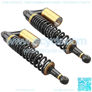2pcs 15.75" 400mm Motorcycle Air Shock Absorbers for Honda Suzuki Yamaha Kawasaki ATV Go Kart Quad Dirt Sport Bikes
