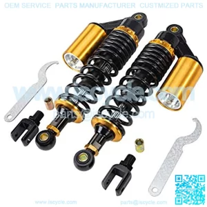 Motorcycle Shock Motorcycle Rear Shocks ATV Shocks Absorber 12.6"/320mm Rear Suspension Replacement Honda Kawasaki Suzuki Yamaha ATV Go Kart Scooter Dirt Bike 125cc 110cc 2pc (Black & Gold)