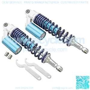 Pair 14"75 375mm Motorbike Air Shock Absorbers Replacement for Honda Suzuki Yamaha Kawasaki ATV Go Kart Quad Dirt Sport Bikes