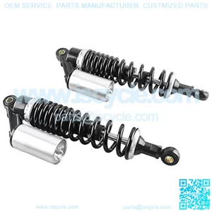 Pair Adjustable 340mm Motorcycle Air Shock Absorbers Replacement for Honda Suzuki Yamaha Kawasaki ATV Go Kart Quad Dirt Sport Bikes
