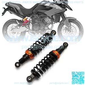 11" 280mm Motorcycle Universal Springs Suspension Adjustable Rear Shock Absorbers For Honda Kawasaki Suzuki Yamaha Ducati Aprilia Triumph Benelli Scooter (Black/Orange)