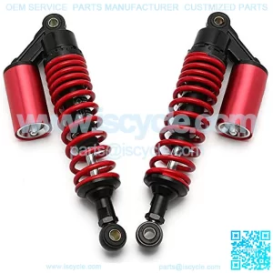 12.5" 320mm Motorcycle Universal Springs Air Suspension Adjustable Rear Gas Shock Absorbers For Honda Kawasaki Suzuki Yamaha Ducati Aprilia Triumph Benelli (Red)