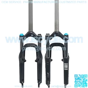 Bicycle Suspension Fork 20 Inch Snow Bike Front Fork Snowmobile Gas Aluminum Alloy Air Gas Fat Fork Bike for 4.0 Tire