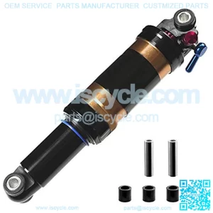 Damping 3 System Mountain Bike Air Rear Shock Rebound/Lock Out/Air Pressure AdjustAL 7005 Shark/AL 6061 Shock Body 165mm (6.5") x 35mm 190mm (7.48") x 50mm 200mm (7.87") x 55mm