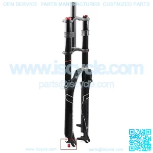 MTB Bike Front Fork 26 27.5 29 Inch Double Shoulder Control Downhill Suspension DH Air Pressure Straight Tube Ultralight Bicycle Shock Absorber Rebound Adjust