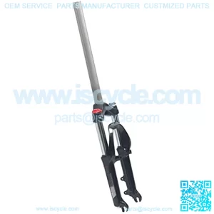 Bike Suspension Forks 20inch Folding Bicycle Suspension Fork Snow Bike Shock Absorber Extended Mechanical Fork for qr PM Disc/V- Brake