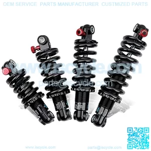 Bicycle Coil Shock Absorber AdjustDamping Rear Shocks for MTB and Electric Vehicle, 125MM/150MM/165MM/190MM550LBS/650LBS