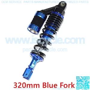 Suspension Shock 320mm 340mmMotorcycle Rear Air Shock Absorber Rear Suspension for Scooter ATV Quad for Bike ??car (Color : 320mm Blue Fork)