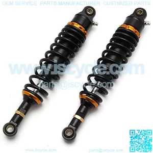 1 Pair Motorcycle Air Shock Absorbers Spring 7mm 340mm Motorcycle Scooter Section Adjustable Rear Dirt Bike Scooter ATV Rear Suspension Motorcycle Shock Absorber
