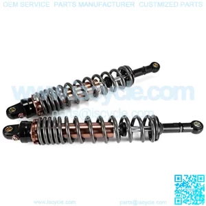 2Pcs Rear Air Shock Absorbers Suspension 420mm Rear ATV Quad Scooter Accessory Motor Motorcycle Air Damping Adjustable Dir Suspension Pocket Bike Motorcycle Shock Absorber