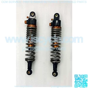 Shock Absorbers 340mm 350mm 360mm 370mm 380mm 400mm 8mm Spring Motorcycle Shock Absorbers Fit For Yamaha Suzuki Kawasaki Dirt Gokart ATV,Air shock absorber rear suspension ( Color : 370mm Titanium )