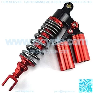 Shock Absorbers Rear Shock Universal 320mm Modified Double Gas Cylinders Rear Shock Rear Suspension Fit for ATV Pit Dirt Bike Scooter (Color : Round)