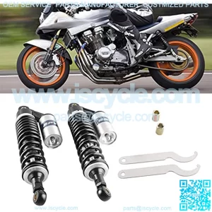 13.5Inch 340mm Motorcycle Shock Absorbers Rear Suspension Universal Compatible with Honda Suzuki Kawasaki Yamaha Street Bike ATV
