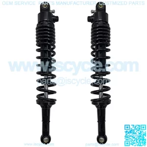 One Pair 400mm 410mm 420mm 430mm 440mm 450mm Motorcycle Shock Absorber Rear Suspension Fit for Yamaha Suzuki Kawasaki ATV Motorcycle Rear Shock Motorcycle Shock Absorber (Color : 400mm)