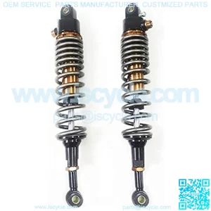 One Pair 400mm 410mm 420mm 430mm 440mm 450mm Motorcycle Shock Absorber Rear Suspension Fit for Yamaha Suzuki Kawasaki ATV Motorcycle Rear Spring Shock Absorber Motorcycle Shock Absorber
