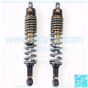 340MM 350MM 360MM 380MM Motorcycle Suspension Shock Absorbers Fit For Yamaha Suzuki Kawasaki Dirt Bikes Gokart ATV Motorcycle Rear Spring Shock Absorber Motorcycle Shock Absorber ( Color : 340mm )