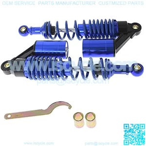 Motorcycle Shock Absorbers Rear Suspension 12.5" 320mm Replacement for Honda Yamaha 1 Pair Blue