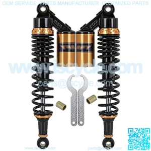 Pair Universal 360mm 540LBS Motorcycle Air Shock Absorbers Rear Suspension Fit for ATV Scooter Dirt Pit Street Bike Shock Absorbers Motorcycle Shock Absorber