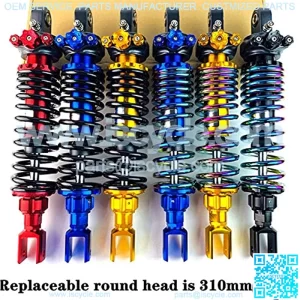 Motorcycle Fitment Shock Absorber Universal Motorcycle Air Shock Absorber Rear Suspension Fit For Yamaha Motor Scooter Xmax ATV Quad Dirt Bike Motorcycle Shock Absorber ( Color : Blue 310mm )