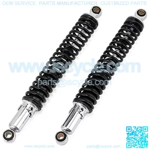 Motorcycle Suspension Strut Universal 400mm 15.75" Motorcycle Air Shock Absorber Rear Suspension Fit for Yamaha Motor Scooter Fit for ATV Quad Black D30 Motorcycle Shock Absorber