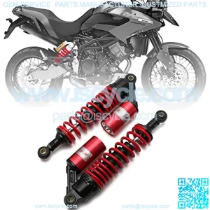 12.5" 320mm Motorcycle Universal Springs Air Suspension Adjustable Rear Gas Shock Absorbers For Honda Kawasaki Suzuki Yamaha BMW Ducati Aprilia Triumph Benelli (Red),+