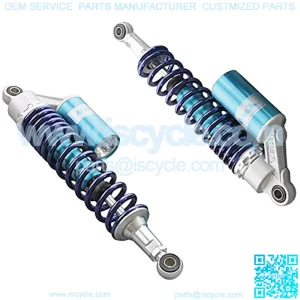 2 Pcs 375mm Air Shock Absorber ATV Motorcycle Quad Suspension Shocks For Motorcycle, ATV, Quad, Dirt Bike, Go Kart, Blue