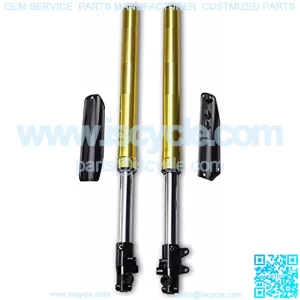 Suspension Shock Motorcycle Falling Protection Gold 735mm Front Forks Shock Absorber Suspension for 125 150 160cc Pit Dirt Bike Scooter ATV for Bike ??car
