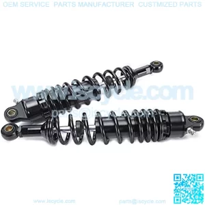 2pcs Spring 7mm Black 320mm 12.6inch Motorcycle Dirt Street Motor Bike ATV Quad Rear Shock Absorber Rear Suspension Bumper Motorcycle Shock Absorber Rear Motorcycle Shock Absorber