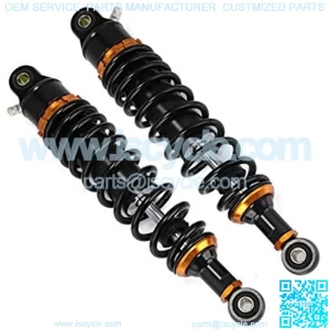 Shock Absorbers Motorcycle Rear Damper 1 Pair 12.5" 320mm Motorcycle Air Shock Absorber Rear Suspension Fit for Motor Scooter Dirt Bike ATV Quad Black D30