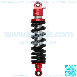 Shock Absorber, 11.4 inch Universal Shocks Struts Rear Suspension Damper Adjustable Damping for Motorbike ATV Go Karts Black Red